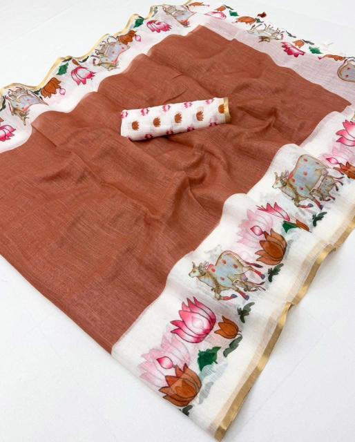 Vastrangan lisha linen-2 wholesale saree market